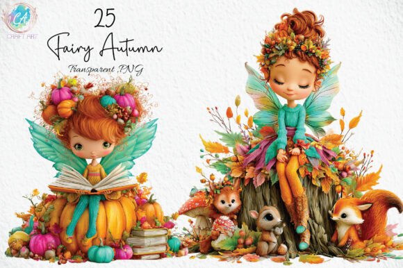 Download Fairy Autumn Clipart PNG - Autumn clipart Collection