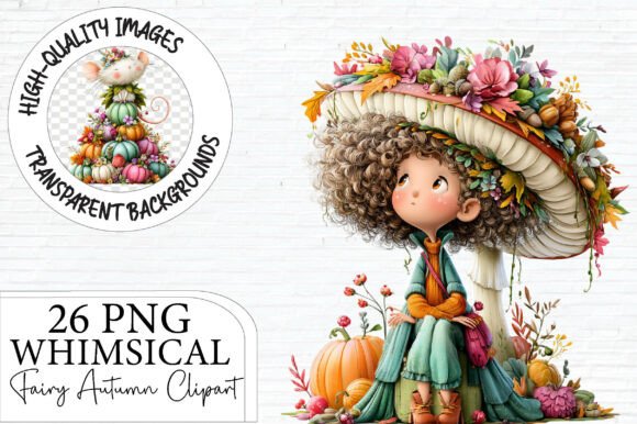 Download Whimsical Fairy Autumn Clipart Bundle - Autumn clipart Collection