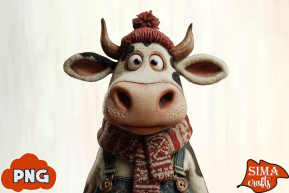 Download Gnome Christmas Cow Sublimation - Premium Resources