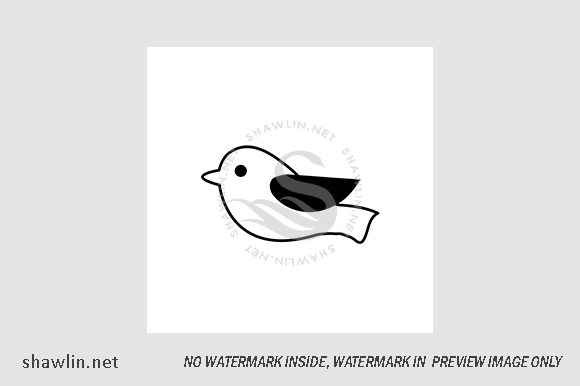 Download Isolated Black Bird Illustration - Bird illustration Collection